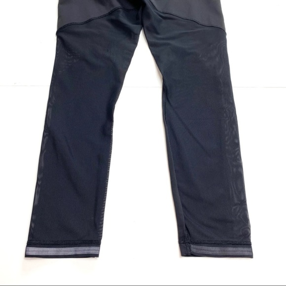 LULULEMON × SoulCycle Rare Logo Meshed 7/8 Leggings Tights in Black Size 8 - Picture 9 of 11